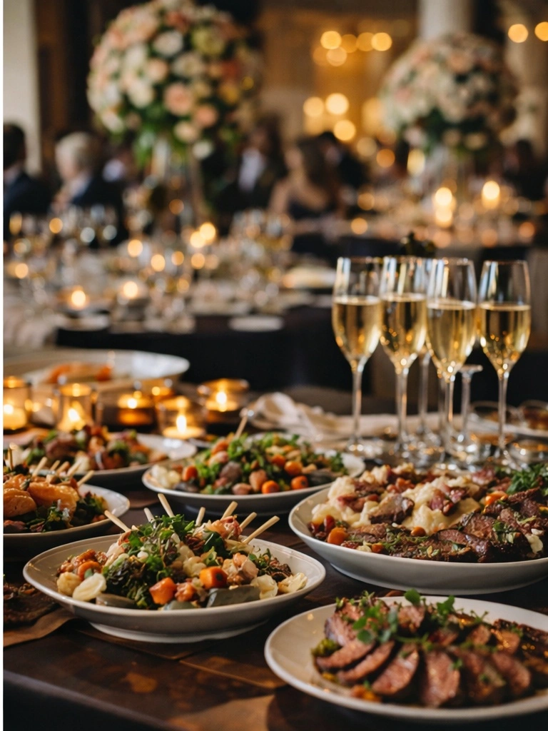 evento de catering en Cartagena con buffet gourmet y presentación elegante